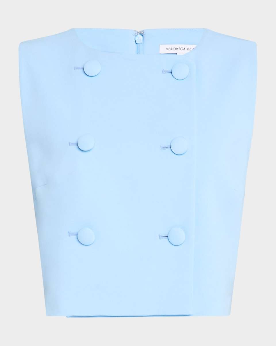 Drexley Buttoned Crop Top